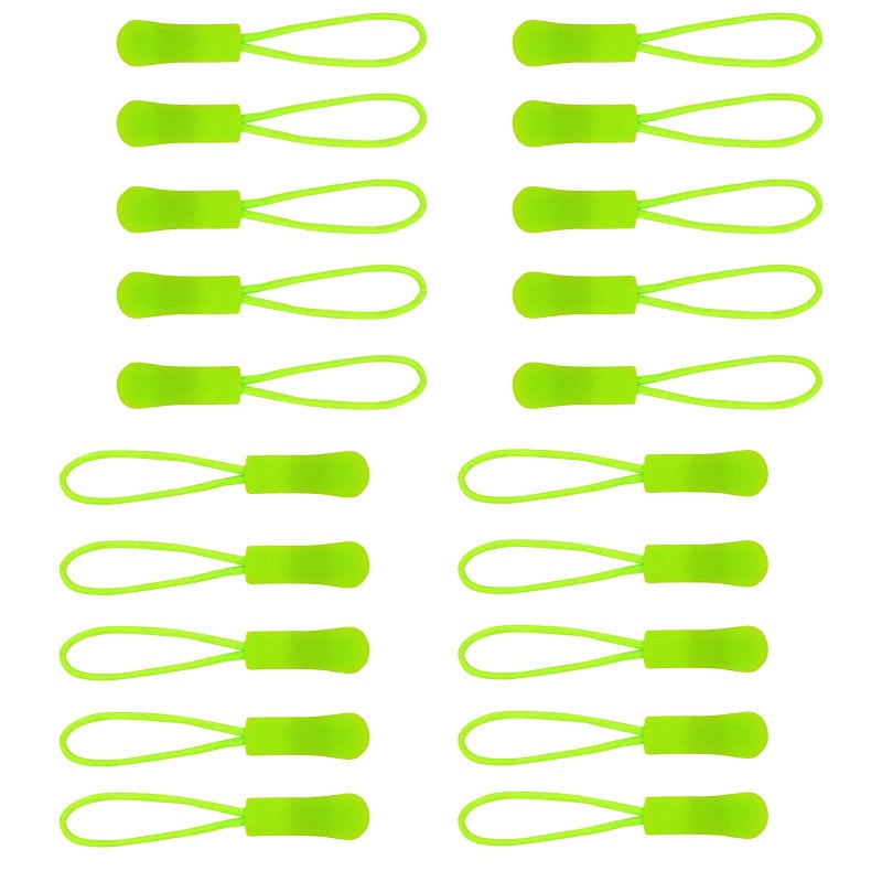 Urmspst 20PCS Zipper Pulls Replacement Zipper Tabs, (Arctic Lime) - Image 1